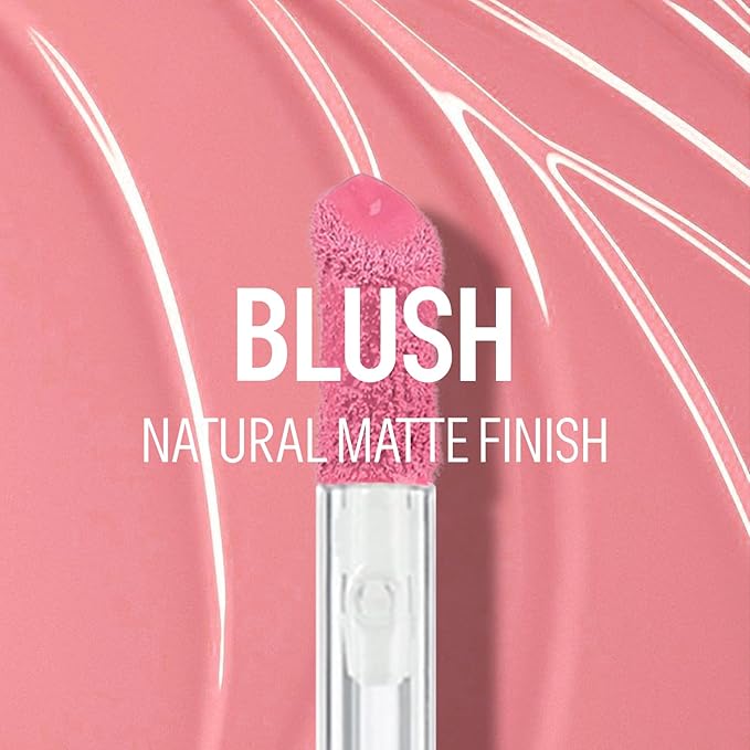 KYDA 2 Colors Liquid Blush and Highlighter, Natural Matte Face Blush High Glossy Liquid Illuminator, Silky Lightweight Blendable, Cool Pink & Champagne-Velvo Beauty