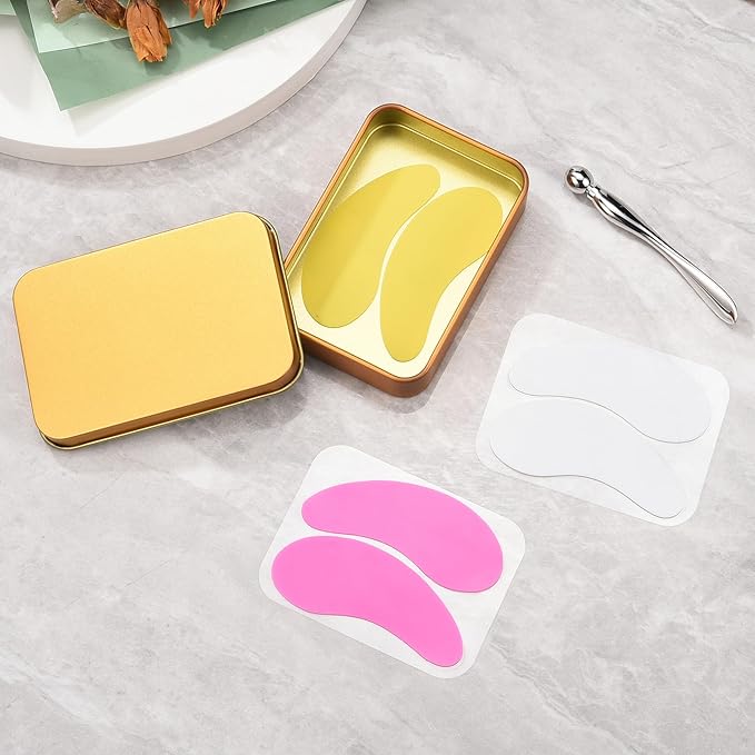 Aethland Reusable Eye Patches, 3 Pairs Silicone Under Eye Patches with Lifting Effect to Reduce Wrinkles and Fine Lines, Pair with Eye Roller Massager Eye Serums Cream Applicator-Velvo Beauty