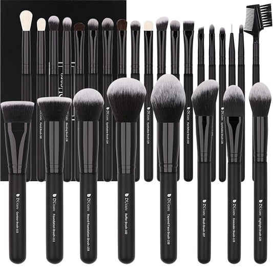 DUcare Professional Makeup Brushes Set 27Pcs Makeup Brush Set Premium Synthetic Kabuki Foundation Blending Face Powder Blush Concealers Eye Shadows Brushes-Velvo Beauty