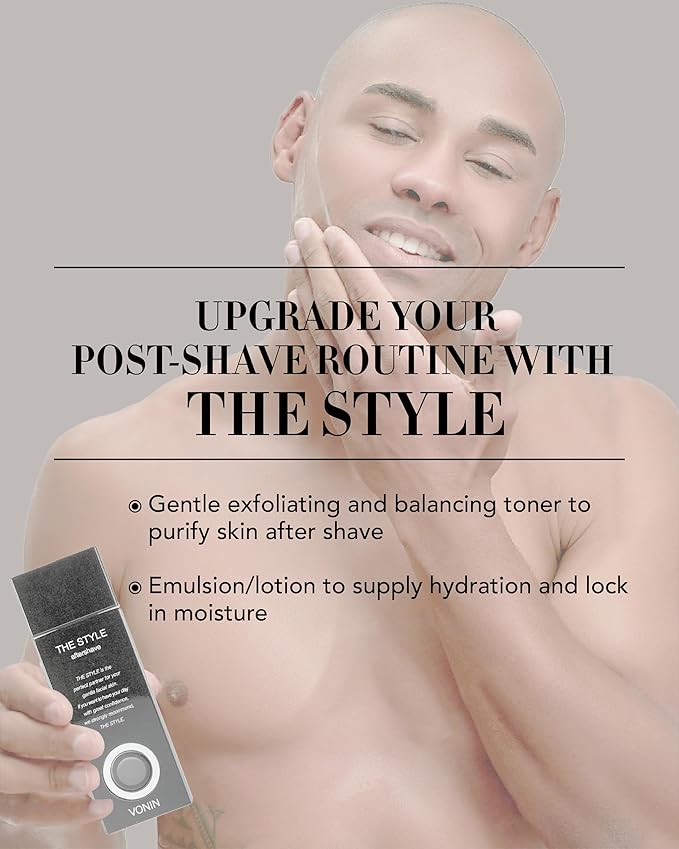 (The Style Aftershave Set, 11.5fl oz) - Men's Skincare Kit for Smooth Skin CoQ10, Cypress, AHA | Korean Skincare-Velvo Beauty