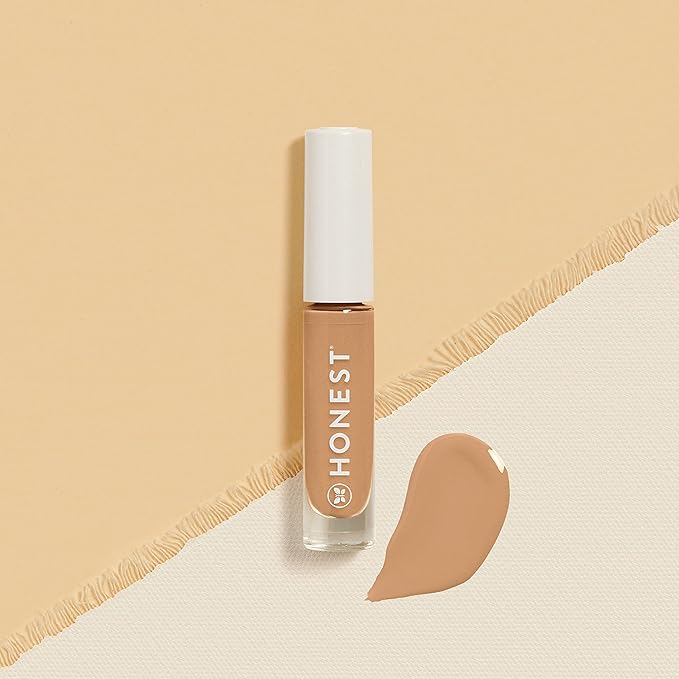Honest Beauty Fresh Flex Concealer with Niacinamide + Vitamin E + Hyaluronic Acid | Vegan + Cruelty free | Nutmeg, 0.17 fl oz-Velvo Beauty