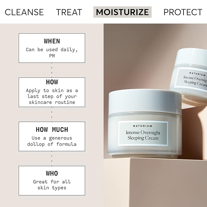 Naturium Intense Overnight Sleeping Cream Jumbo, Hydrating & Anti-Aging Face Moisturizer, 3 oz-Velvo Beauty