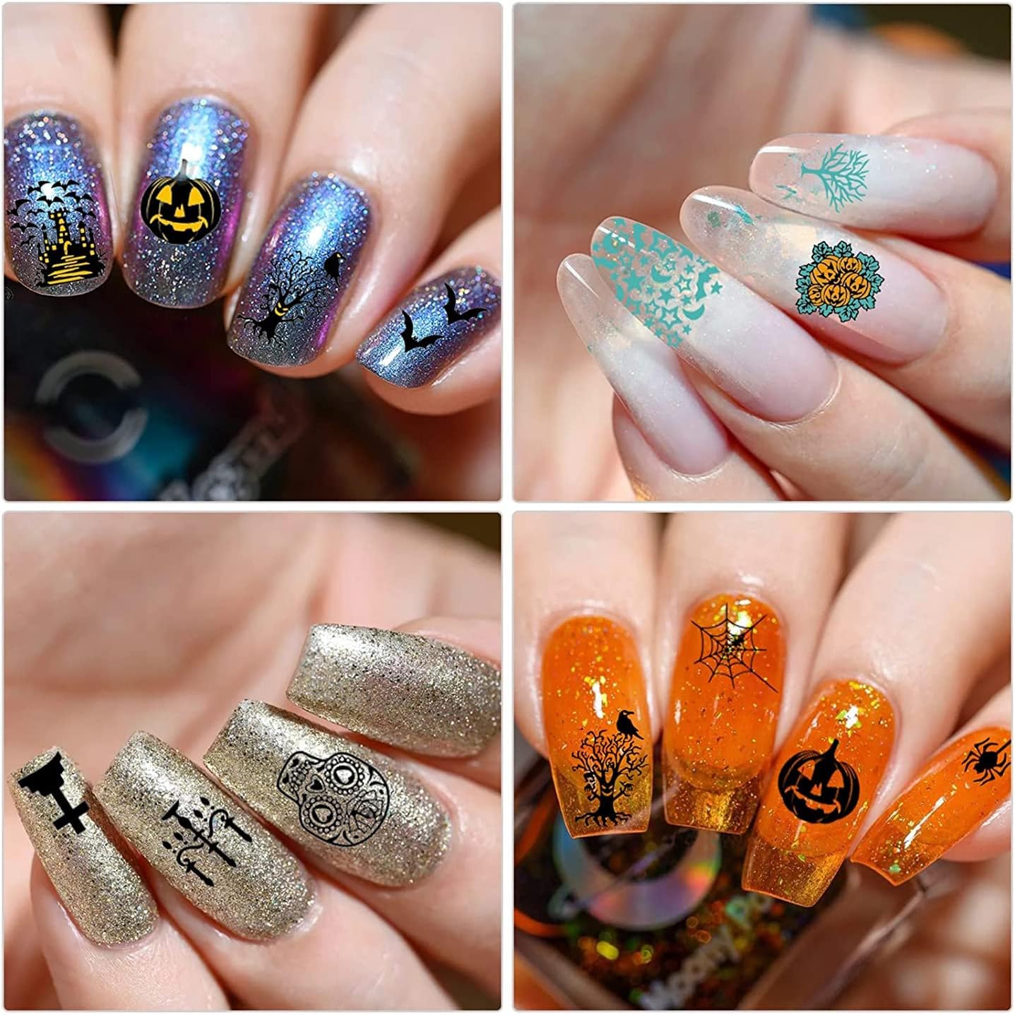 Biutee Nail Stamping Plates set 8 pcs Nail stamping polish gel 10pcs Templates with stamper Nail Art Plates set Valentine Nail Plates animal flower Rose design-Velvo Beauty