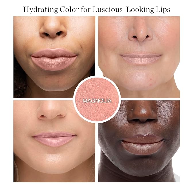 Ogee Tinted Sculpted Lip Oil - Lip Stain Made with 100% Organic Coconut Oil, Jojoba Oil, and Vitamin E - Best as Lip Balm, Lip Color or Lip Treatment - MAGNOLIA-Velvo Beauty