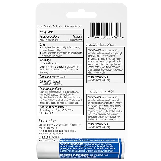 ChapStick Lip Balm Bundle – Spa Collection + Moisturizer 2-in-1 Lipcare SPF 15, 0.15 Ea (5 Piece Set)-Velvo Beauty