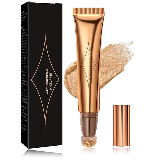 Liquid Contour Beauty Wand,Stick with Cushion Applicator,Cream Contour,Long Lasting Smoothly Moisturizng Silky Contour Stick High gloss stick-Velvo Beauty