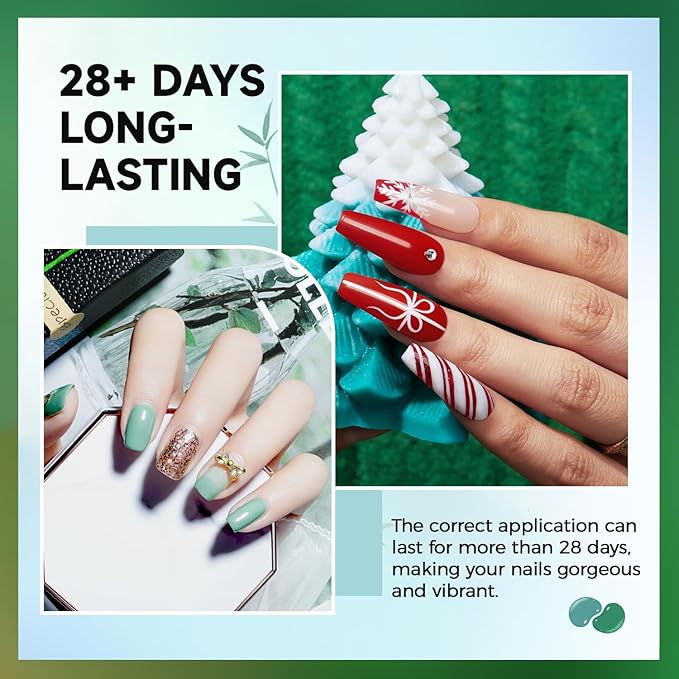 JODSONE Gel Nail Polish 20 Color Blue Red Matching Base Coat Glossy and Matte Top Coat 23 Bottles of 10ml Professional Nail Care Use-Velvo Beauty