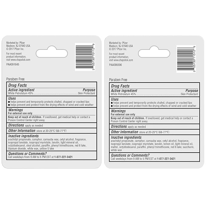 ChapStick Lip Care Bundle – Classic Strawberry + Classic Original Lip Balm, 0.15 Oz Ea (2 Piece Set)-Velvo Beauty