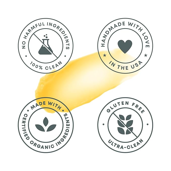 Organic Lip Balm With Coconut Oil | Handmade In the USA | Vanilla Dream 4-Pack | Natural Lip Balm | Coconut Oil Lip Balm for Dry & Cracked Lips | Beeswax Lip Balm | 4 Lip Balm Pack-Velvo Beauty