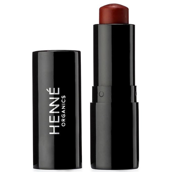 Henné Organics Luxury Lip Tint - Moisturizing, Sheer Natural Color - Intrigue (Brick Red)-Velvo Beauty
