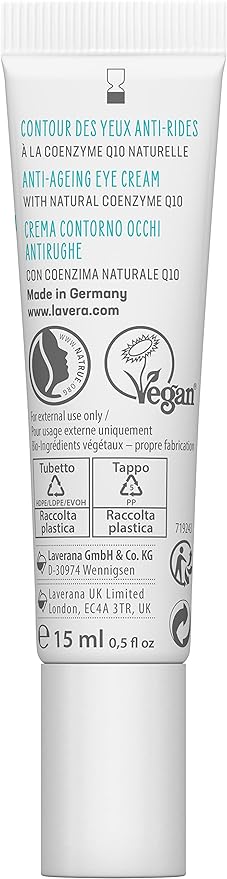 Lavera Basis Sensitiv Anti-Ageing Eye Cream, 0.5 Ounce-Velvo Beauty