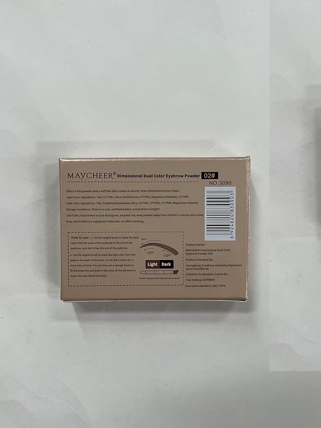 Boobeen 2-Color Eyebrow Palette, Brow Powder Makeup for Sculpting and Defining Brow, Eye Contour Kit with Brush Applicator-Velvo Beauty