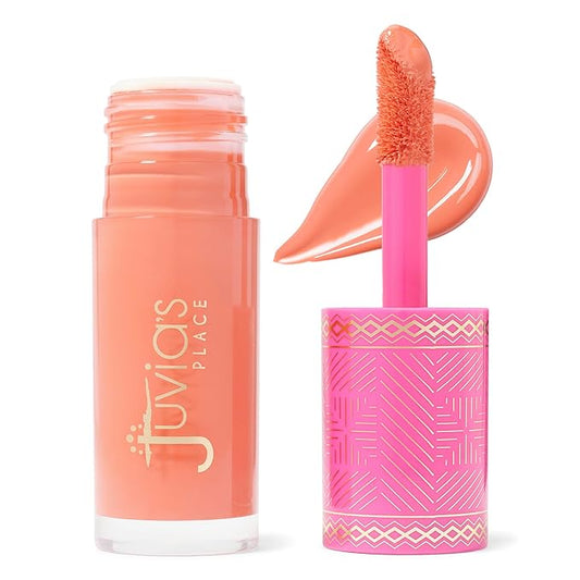 Juvia's Place Blushed Liquid Blush Marigold - Dewy Tint Cheeks Makeup Glow Pigment Effortless Beauty Long Lasting Cosmetics Soft Creamy Natural Buildable All Skin Color Light Flawless Finish Blend-Velvo Beauty