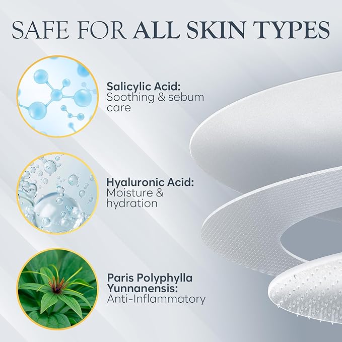 Microdart Acne Patch, Zit Patches for Cystic Acne Overnight Care, Cystic Acne Coverage, Pimple Patches Microdart Technology - Salicylic & Hyaluronic Acid (12 Count)-Velvo Beauty