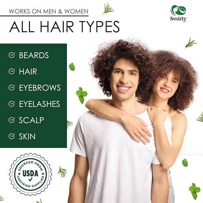 Seddy Organic Castor Oil - Cold Pressed | Hexane-Free | Pure | Hair, Scalp, Eyelashes, Eyebrows, Skin, & Nails | Hair Treatment Oil - 3.4 Fl. Oz-Velvo Beauty