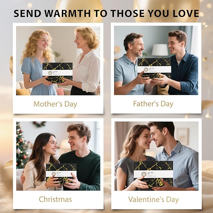 Skin Care Set, 28pcs Body & Facial Kit Gifts for Women & Men includes Face Cream, Bath Oil, Scented Candle, Hyaluronic Acid Face Serum, Facial Skin Care Set, Bath & Body Set, Birthday, Christmas-Velvo Beauty