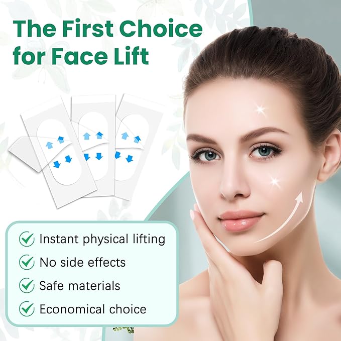Face Neck Tape Lifting Invisible,Face Lift Tape, Instant Facelift Tape,Makeup V-Edge Face Patches,Necks Less Strip for Women Turkey Neck,Jowl,Eye,Loose Skin,Wrinkle,Double Chin (1 Count (Pack of 256))-Velvo Beauty