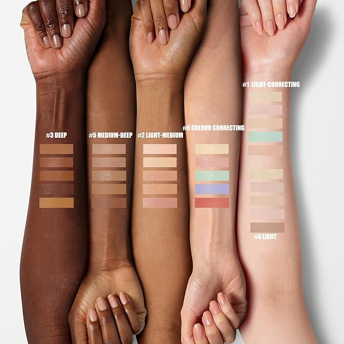 5 In 1 Multi-Use Correcting Concealer Palette,Waterproof Long Lasting Contour Palette,Professional Creamy Concealer Kit for Women,Easy to Create Full Coverage and Natural Finish.#3-Velvo Beauty