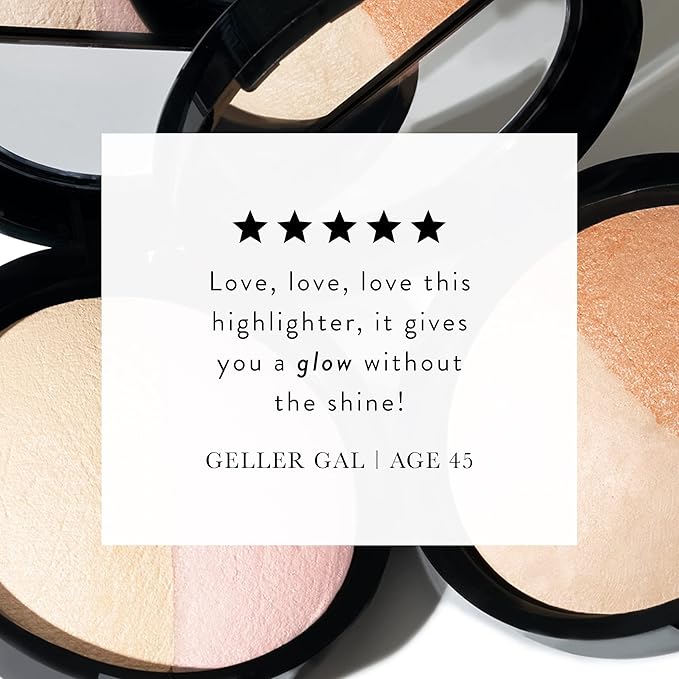 LAURA GELLER NEW YORK Baked Original Low Glow Illuminating Highlighter Duo, French Vanilla/Portofino-Velvo Beauty