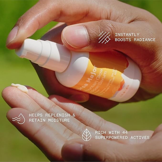 Ursa Major Mountain Glow Natural Face Serum | Vegan Daily Facial Moisturizer | Combat Wrinkles & Sagging Skin | Boost Radiance and Skin Glow | Cruelty-Free & Non-Toxic | For Men & Women | 1.0 ounce-Velvo Beauty