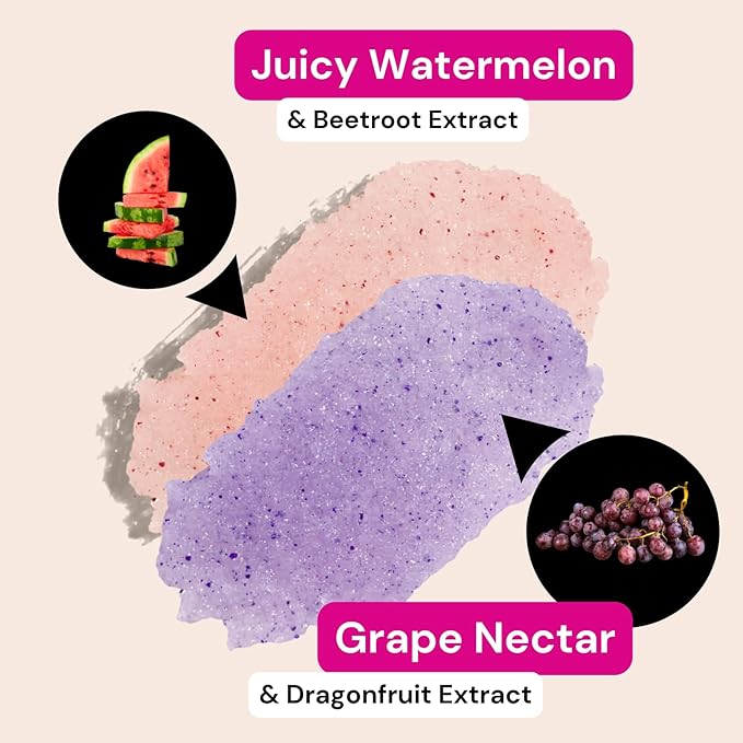 Minimo Candy Lip Exfoliator Scrub & Moisturizer - Lip Scrubber Exfoliator- Lip Brightening For Dark Lips Smoker| Removes Dead Skin from Dry Chapped Lips - Nourishes & Hydrates(1 oz) Pack Of 2-Velvo Beauty