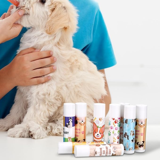 36 Sets Vet Tech Gift Animal Lip Balm Thank You Tag Organza Bag Veterinarian Appreciation Gifts Vet Tech Week Gift for Veterinary Technologist Nurse Birthday Christmas End of Year Supplies-Velvo Beauty