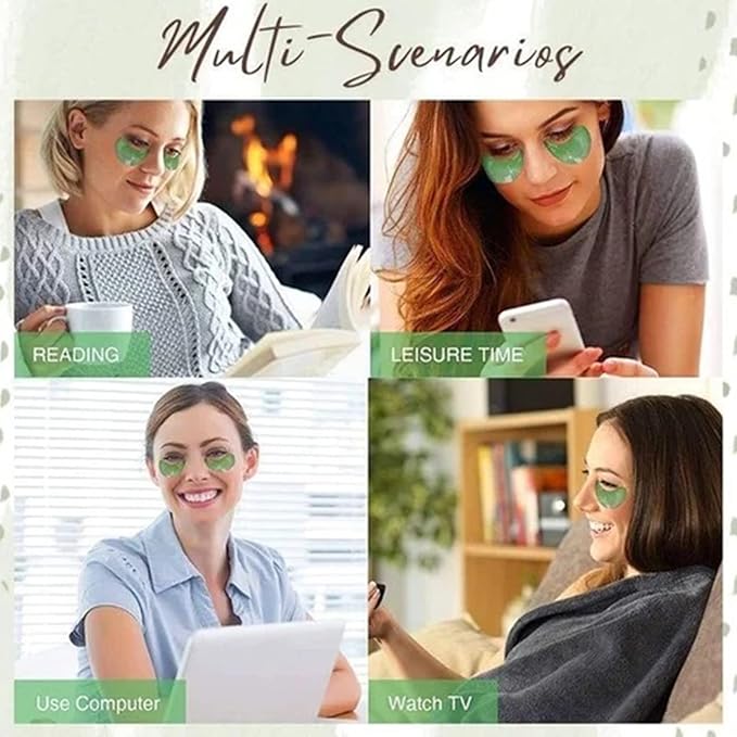 Seaweed Tightening Eye Mask, Anti-Wrinkle Hydrating Patches, Under Patches for Puffy Eyes, Reduce Wrinkles Bags (120 Pcs)-Velvo Beauty