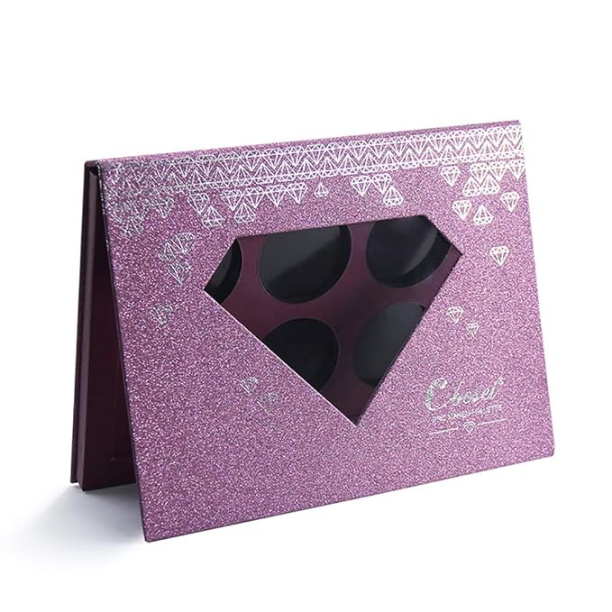 Medium-Sized Magnetic Makeup Palette with Diamond-Shaped Transparent Window-Velvo Beauty