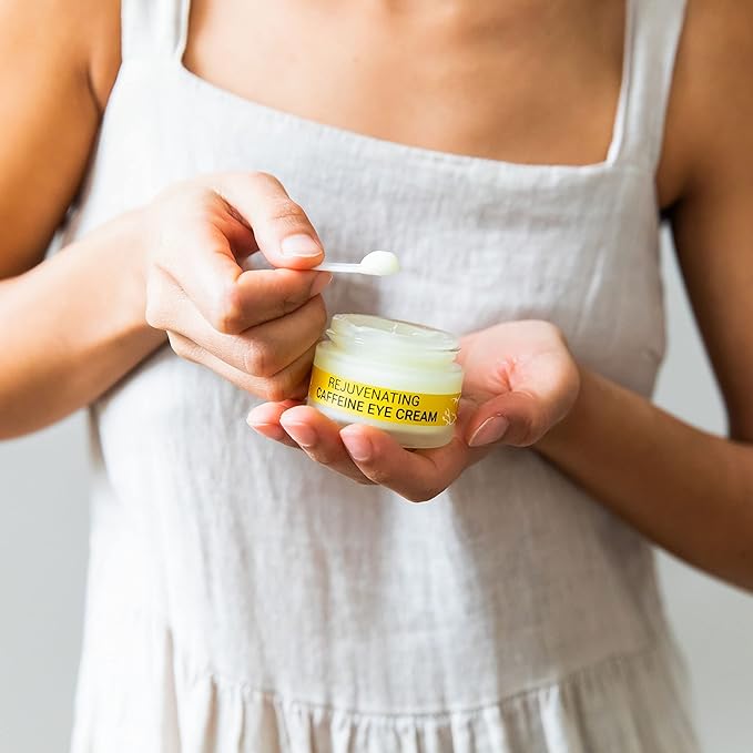 Doppeltree Caffeine Under Eye Cream Anti Aging Men and Women, for Wrinkles, Puffy Eyes and Dark Circles - Brightening & Firming, Minimize Bags, Puffiness and Fine Lines-Velvo Beauty