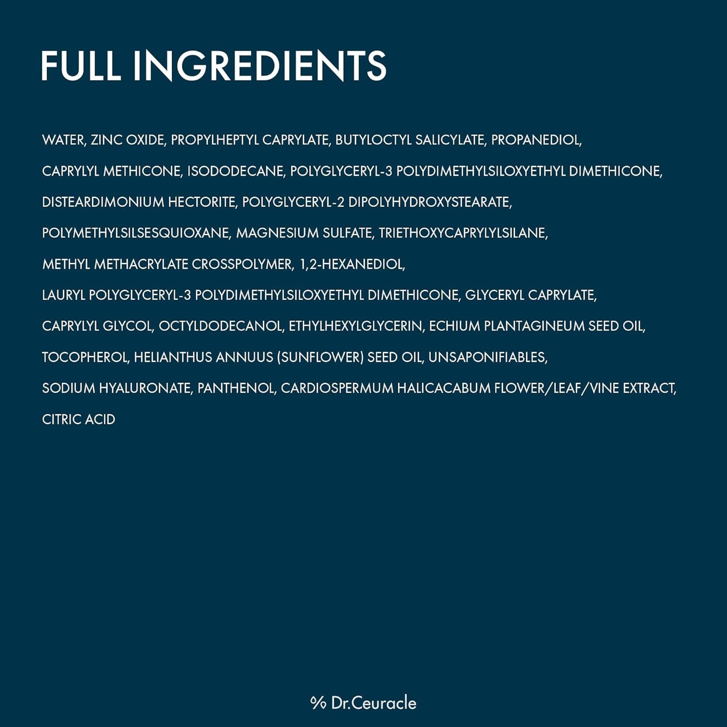 Dr.Ceuracle Hydra Barrier Mineral Sunscreen Broad Spectrum SPF 50 - Korean Sunscreen with Zinc Oxide and Hyaluronic Acid, Dewy Glow (50 ml / 1.69 fl. oz.)-Velvo Beauty