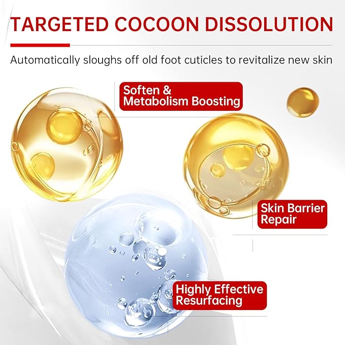 7 Pack Foot Peeling Mask, Hydrating Exfoliating Foot Mask for Dry Cracked Feet, Callus Remover & Cracked Heel Repair & Foot Care-Velvo Beauty