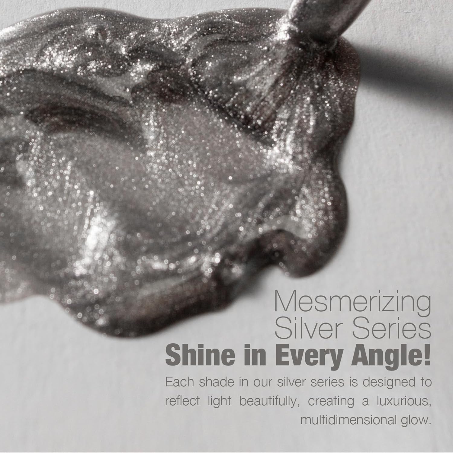 Cat Eye Gel Nail Polish with Magnet Stick, 15ml Magnetic Gel, Create Stunning Cat Eye Effects for DIY Manicures, Long-Lasting, Salon-Quality Finish, Silver Glow-Velvo Beauty