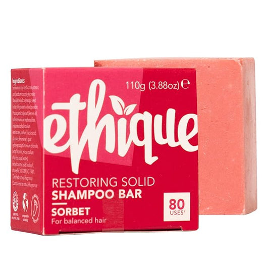 Ethique Rice Shampoo Bar for Dry and Damaged Hair - Sorbet |Paraben Free, Sulfate Free, Vegan, Cruely Free, 3.88 oz-Velvo Beauty