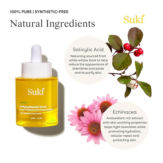 Salicylic Acid Serum - Purifying Blemish Serum for Face & Acne Prone Skin Care with Willow Bark, Echinacea, Pore Refining Goldenseal - Anti Aging Serum to visibly Smooth Uneven Skin Tone & Texture 1oz-Velvo Beauty