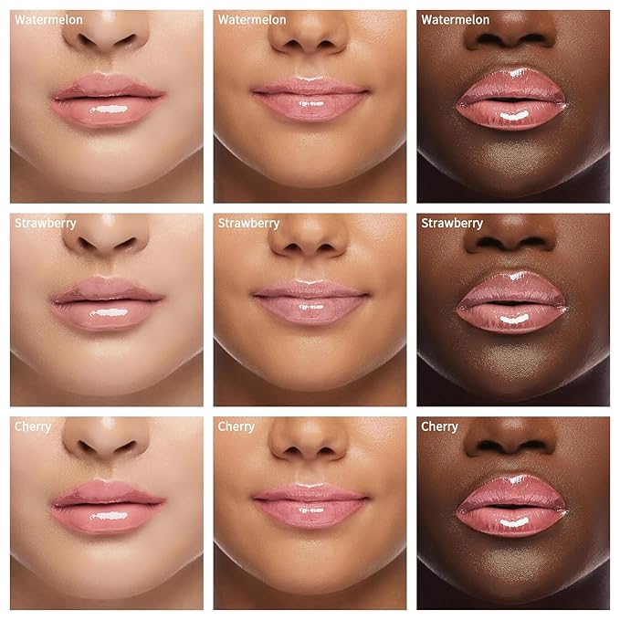 3 PCS Bee Lip Balm Honey Pot, Watermelon & Cherry & Strawberry Lip Mask Overnight Propolis Moisturizing Lip Balm Hydrating Prevention Dry and Crack Lip Scrubs Exfoliator Lip Wrinkle Care (Set C)-Velvo Beauty