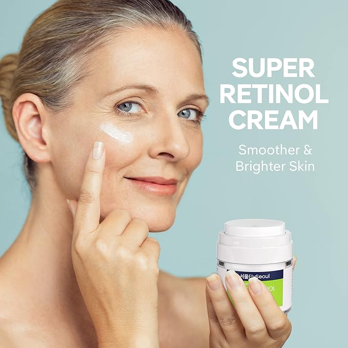 Retinol Cream for Face Korean Skincare: Anti-Aging Collagen Peptides & Hyaluronic Acid Face Cream for Women, 1.7 oz.-Velvo Beauty