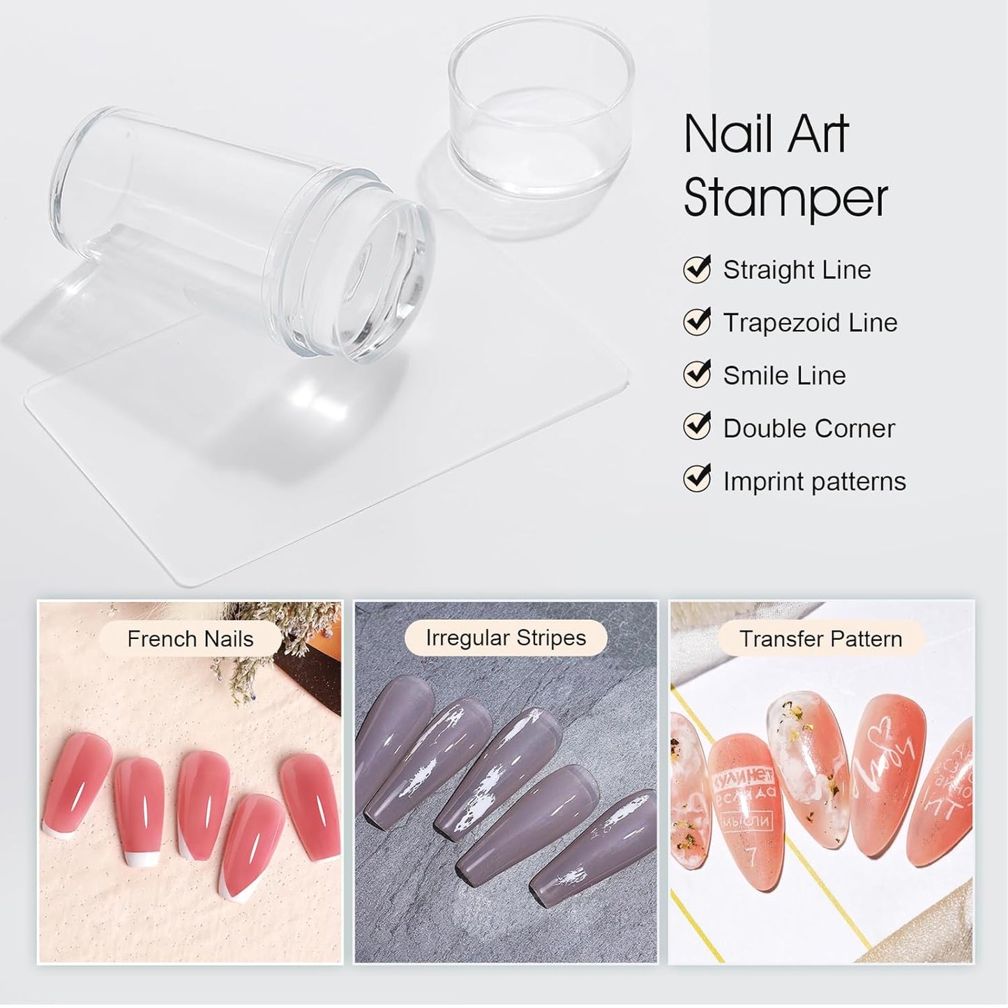 8 Colors Nail Stamping Polish Gels +5Pcs Stamp Print Templates+A set of Stamper with Scraper, Stamping Nail Polish Art Set Manicure Gift Collection-Velvo Beauty