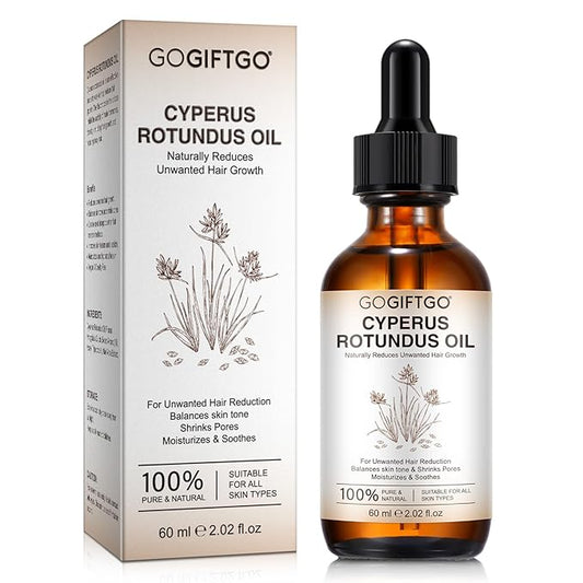 Cyperus Rotundus Oil,Cyperus Oil,Cyprus Rotundus Oil for Hair Removal,Cyperus Oil Natural, Soothing and gentle,Reducing Body Hair Growth,Smooth Skin & Hair Removal,60ml-Velvo Beauty