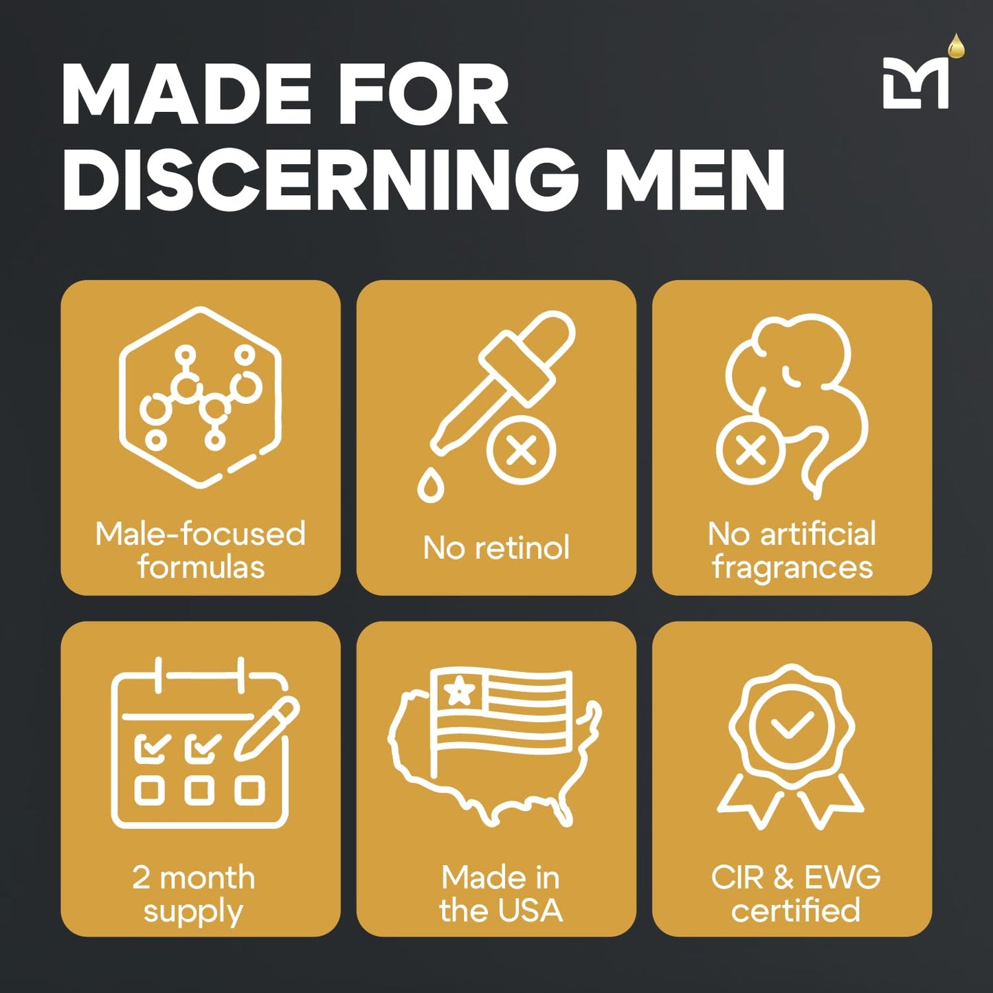 Titan Golden Anti-Aging Mens Skin Care Kit – Wash, Face Serum, Mens Face Moisturizer – Men, Skin Care Set – Dark Spots, Wrinkles, Fine Lines – Vitamin C, Peptides, Niacinamide, HA – Unscented-Velvo Beauty