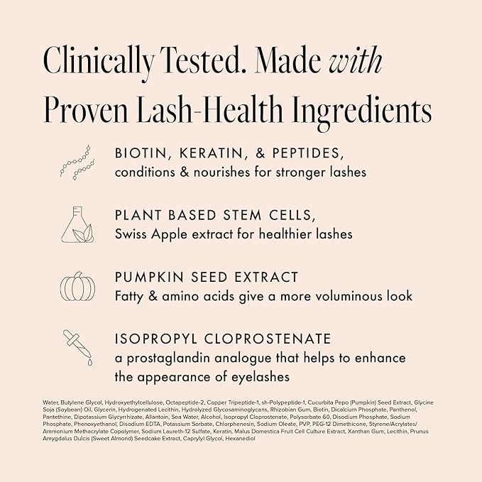 Borboleta Lash Serum, Eyelash Serum for Longer, Thicker, and Fuller Looking Natural Eyelashes, (Full Size, 3 Month Supply)-Velvo Beauty