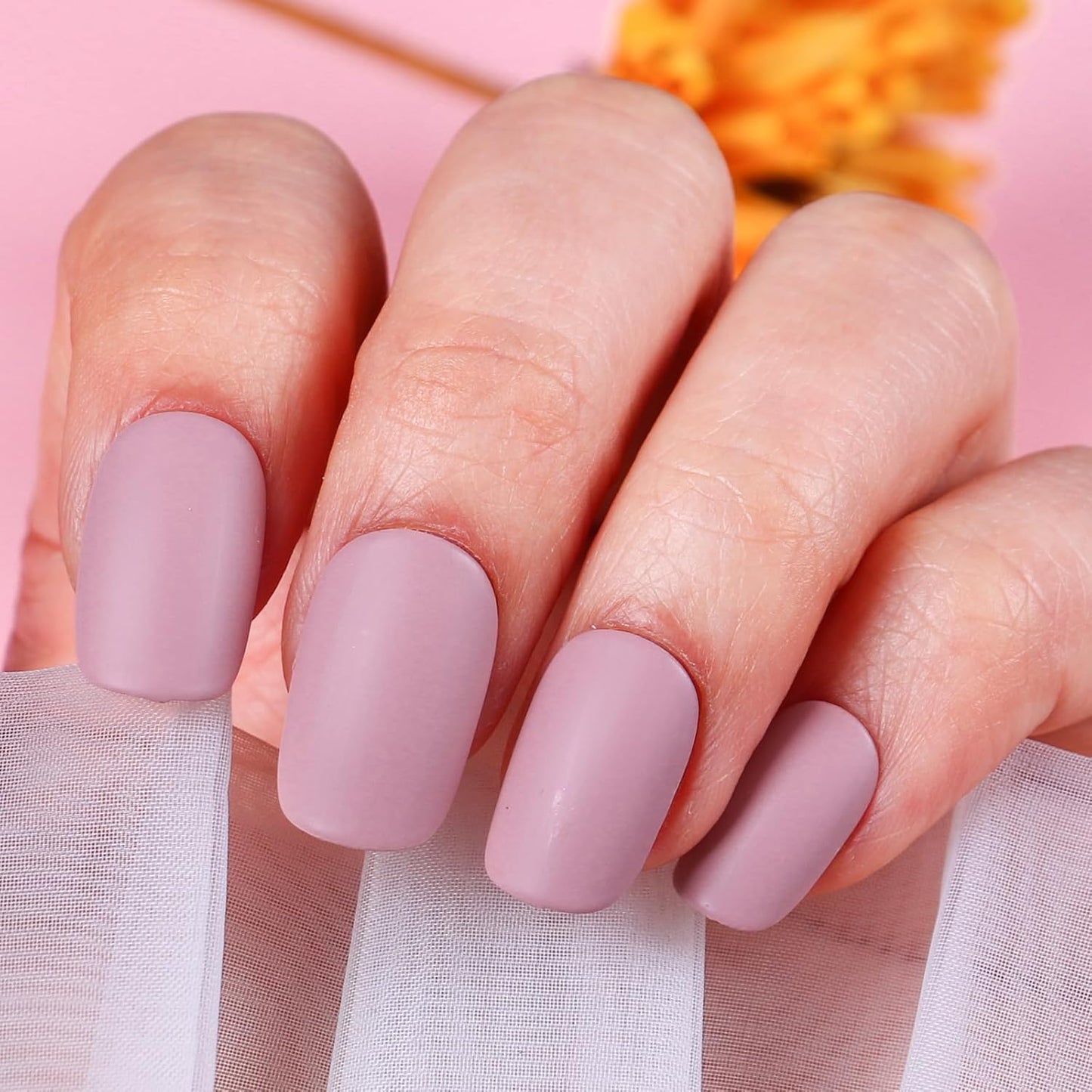 Matte Nail Polish Air Dry Nail Lacquer for Nail Art Varnish, Mist Effect Matte Finish Velvet Nail Polish, 0.35 fl oz (Deep Nude-05, 10 ML)-Velvo Beauty