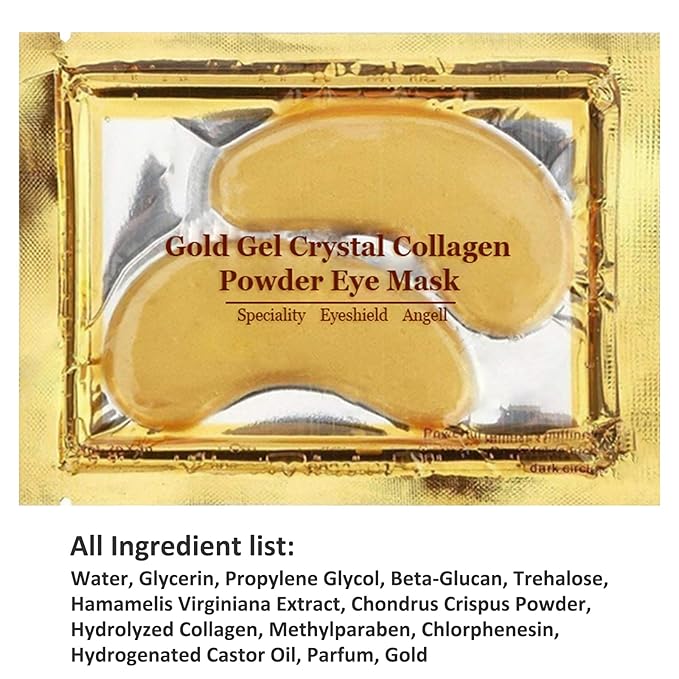 Under Eye Patches - 30 Pairs 24K Gold Moisturizing Under Eye Mask, Anti Aging Collagen Eye Masks Skincare Eye Patches for Puffy Eyes and Dark Circles, Gold-Velvo Beauty