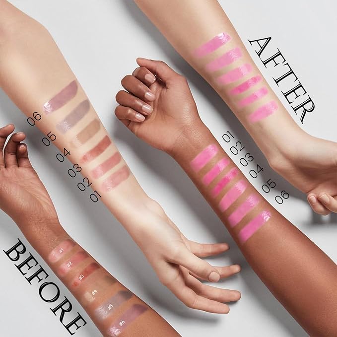 DAGEDA 3PCS Tinted Lip Balm, Moisturizing Magic Color Changing Lipstick, Soothing Hydrating Lip Balm Tinted, Glossy Lip Plump Gloss Butter Balm for Women, Lightweight, Non-Greasy, 01+02+03-Velvo Beauty