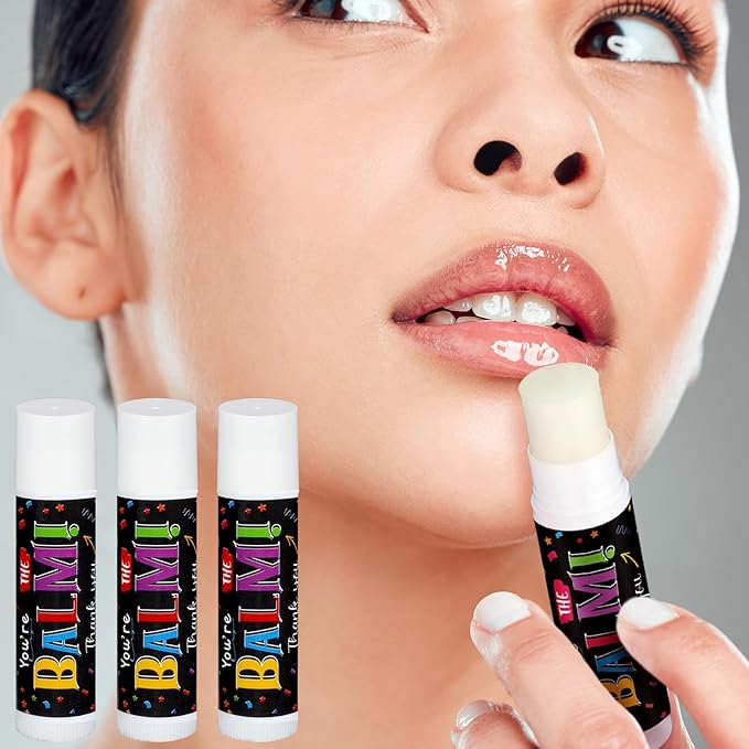 Dunzy 50 Sets Inspirational Gifts Lip Balm Bulk for Women Teachers Nurses Coworkers Friends Mother Employee Appreciation Gifts Bulk Thank You Small Gifts Lip Balm Gifts Party Gift Favors-Velvo Beauty
