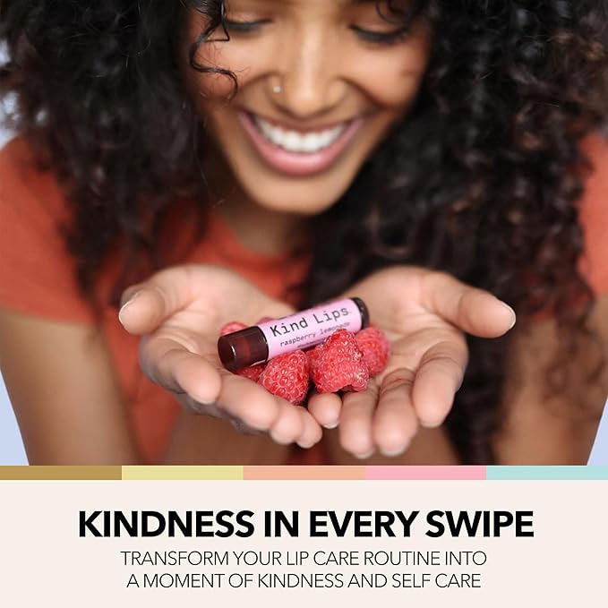 Kind Lips Lip Balm - Nourishing & Moisturizing Lip Care | for Dry Chapped Lips | Infused with Shea Butter & Beeswax | Unscented | 0.15 Ounce (Pack of 5)-Velvo Beauty