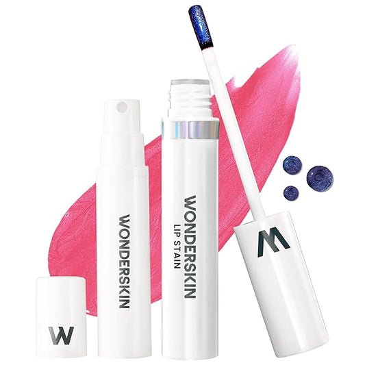 Wonderskin Wonder Blading All Day Lip Stain Peel Off Masque and Reveal Kit - Long Lasting, Waterproof Pink Lip Tint, Transfer Proof Natural Makeup Stain Kit (Sweetheart)-Velvo Beauty