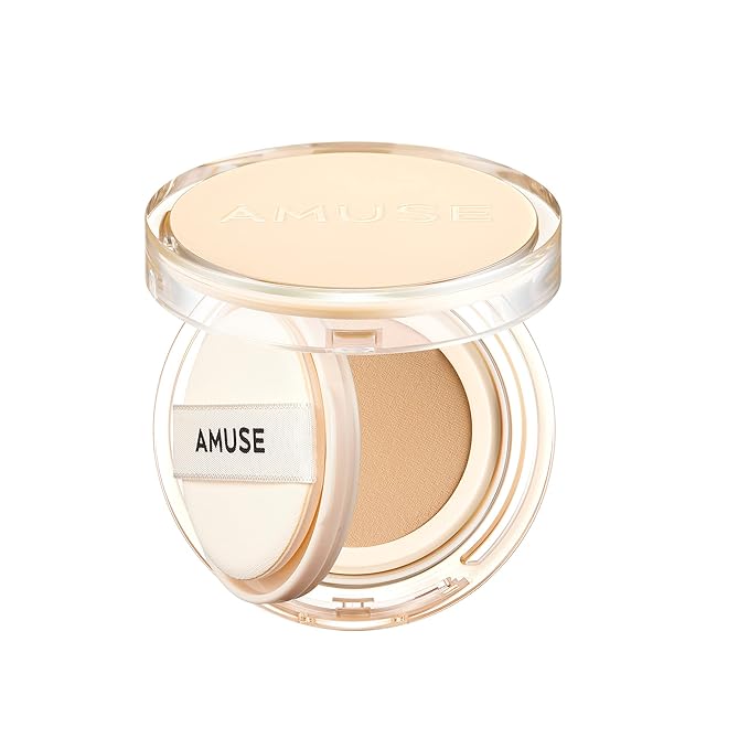 AMUSE Dew Jelly Vegan Cushion Foundation 03 HONEY | dewy, glow, long-lasting, double coverage, clean beauty, lightweight, natural look, foundation for sensitive skin, hydrating cushion-Velvo Beauty