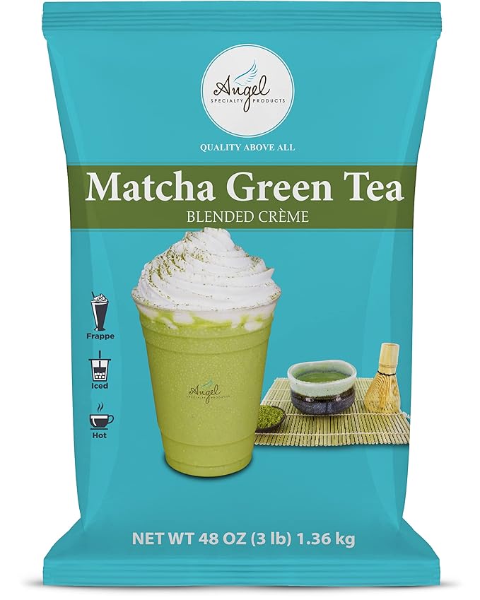 Angel Specialty Products Matcha Green Tea Blended Crème Mix [3 LB]-Velvo Beauty