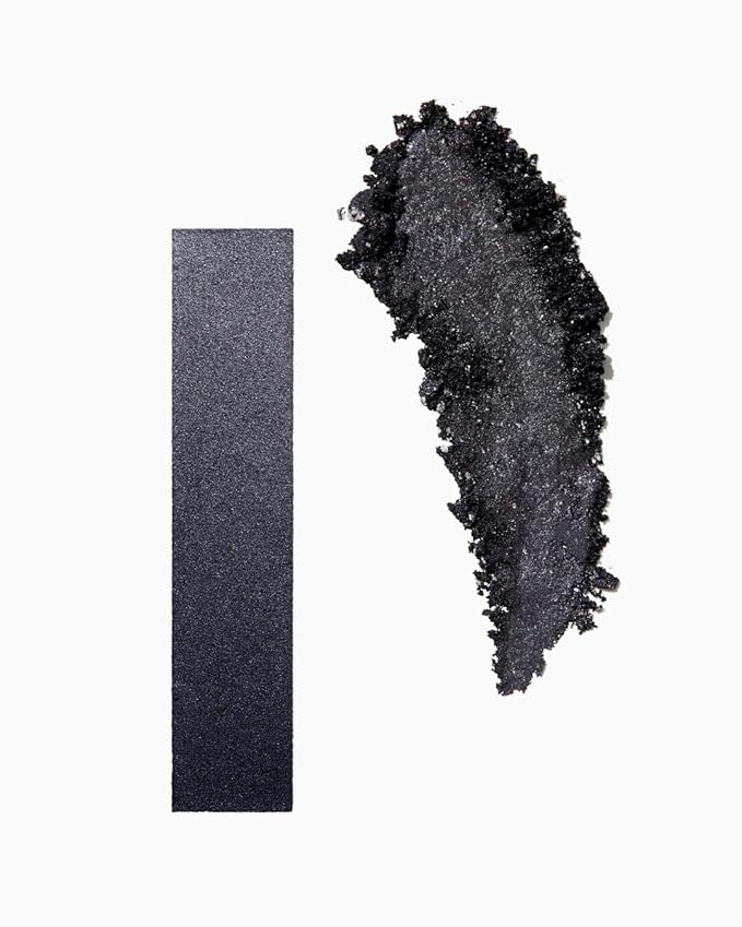 MAKE Beauty Multi-Chromatic Eye Shadow. Metal Reflecting Luminous Foil Finish Creamy, Buildable, Dimensional Long-wear, Crease-proof Powder Eyeshadow, Multichrome Shade - Onyx, Slate Grey-Velvo Beauty