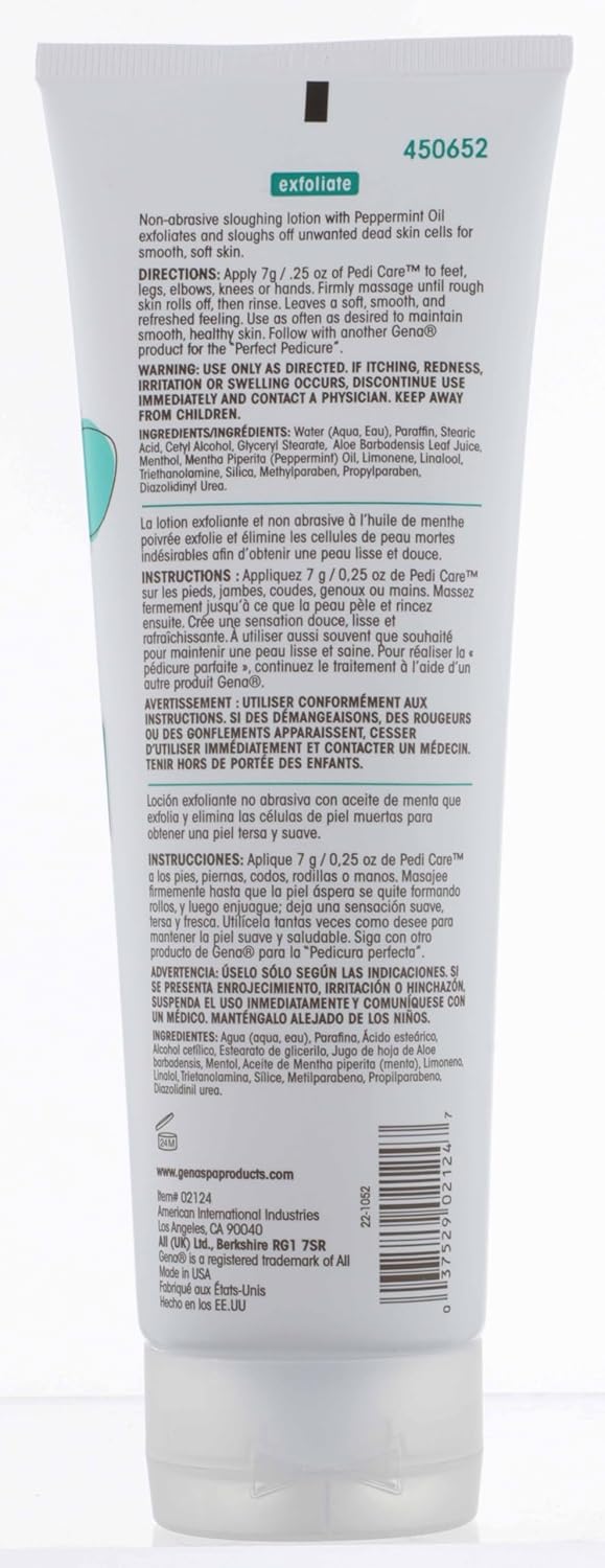 Gena Pedi Care Lotion with peppermint oil 8.5-Ounce, 1 Count-Velvo Beauty